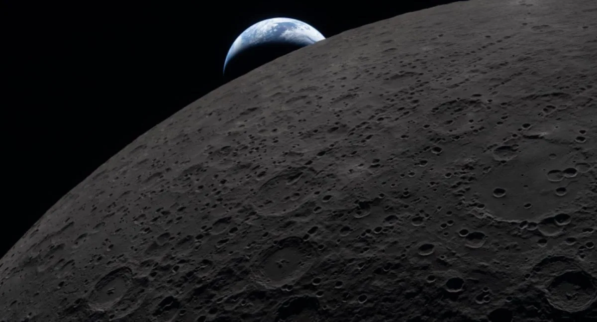 El fenómeno Earthset observado desde la misión Artemis en órbita lunar