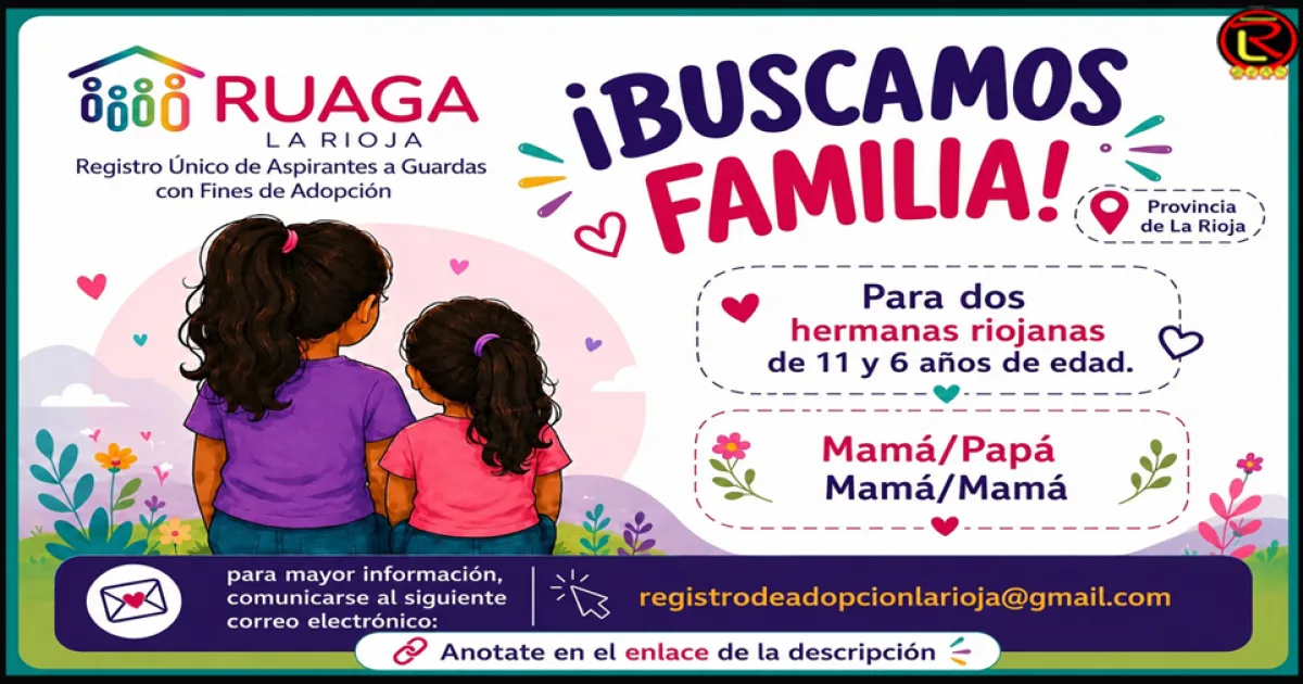 La Rioja busca familia adoptiva para dos hermanas de 6 y 11 años