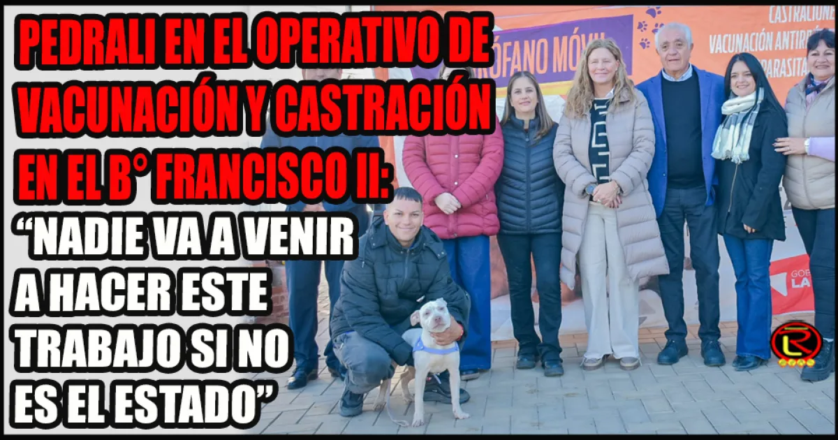Operativo veterinario en barrio Francisco II promueve salud animal y prevención de zoonosis