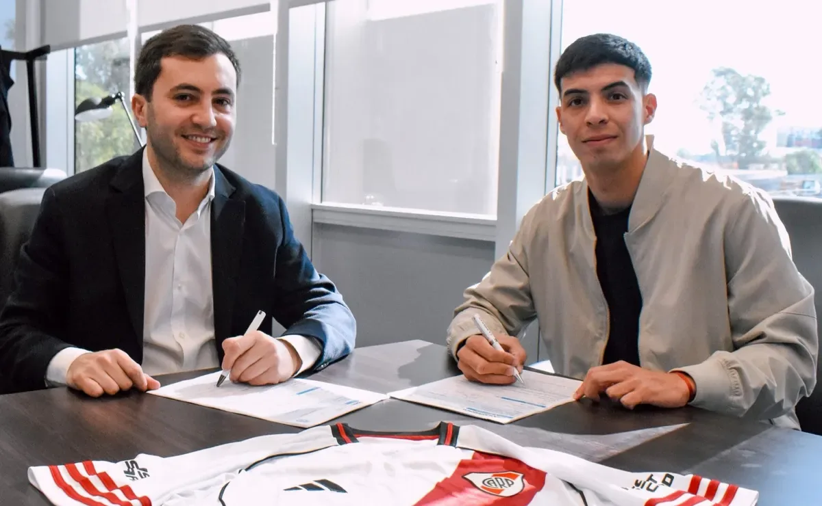 Tomás Galván renovó en River hasta 2028 con cláusula de rescisión millonaria