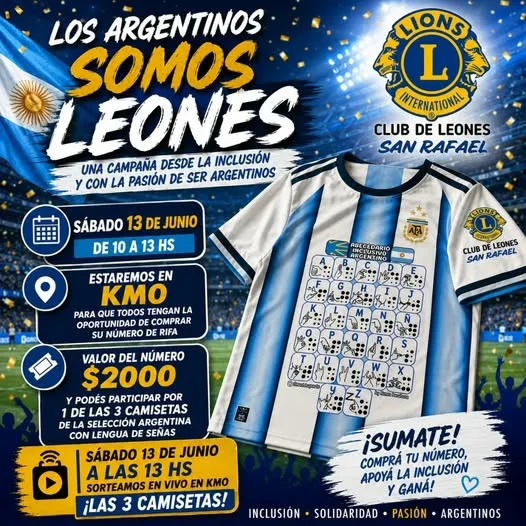 Campaña solidaria promueve inclusión y lengua de señas a través del fútbol argentino