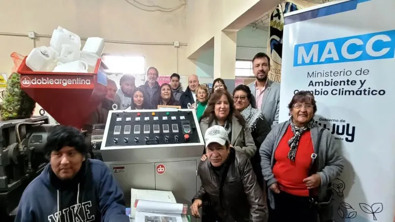 Jujuy fortalece EcoPlast con nueva maquinaria para potenciar el reciclaje y la inclusión social