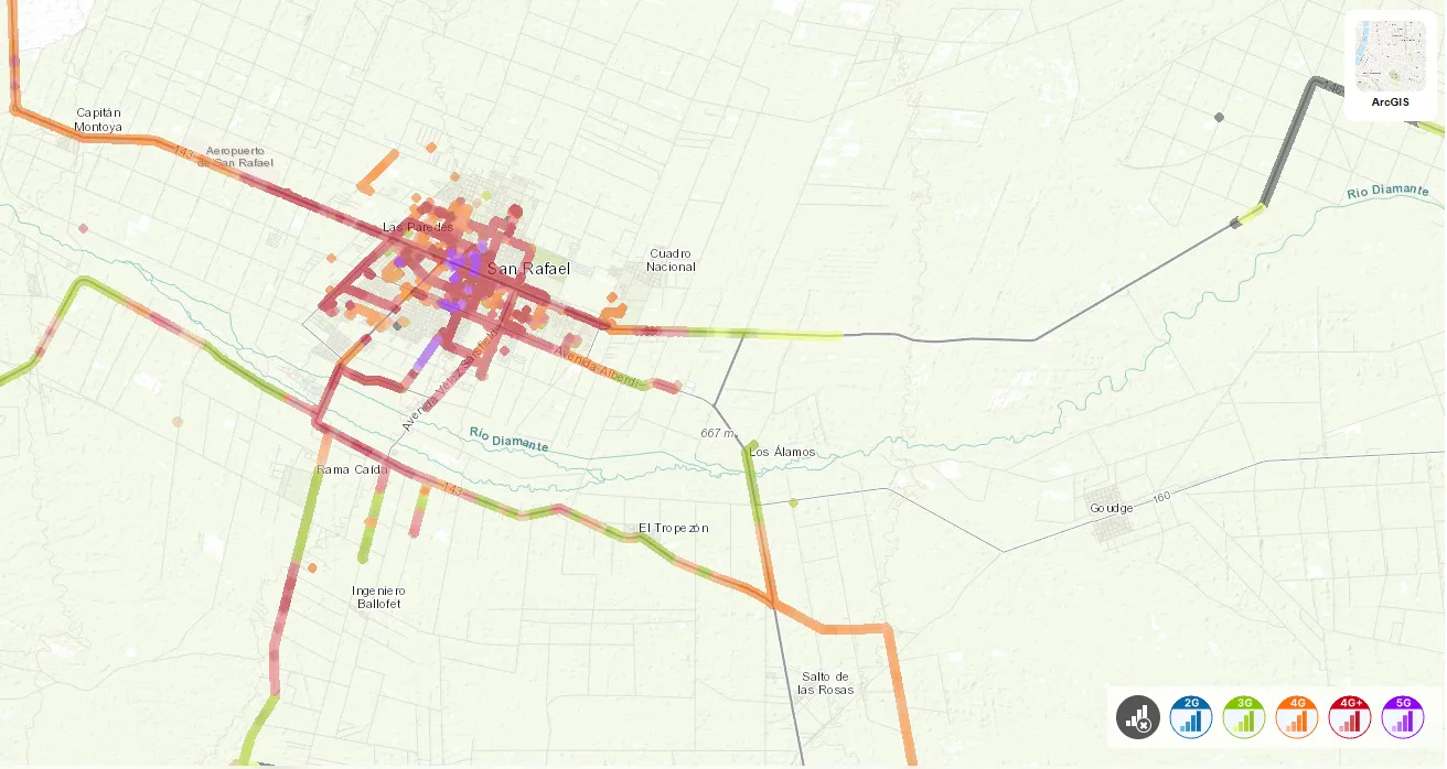San Rafael sigue con cobertura 5G limitada y enfrenta problemas de conectividad en zonas rurales