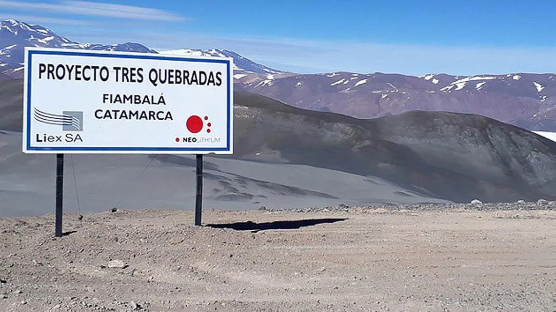 Catamarca incorpora al proyecto Tres Quebradas al régimen de grandes inversiones con US$709 millones