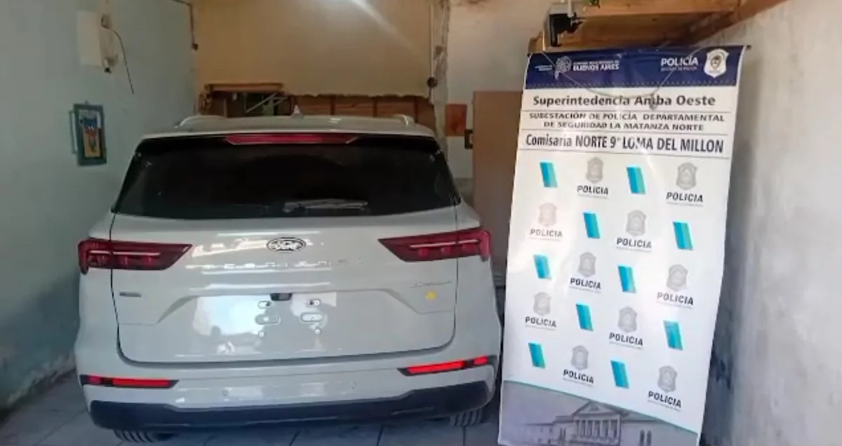 Detienen a dos delincuentes tras recuperar camioneta robada gracias al Anillo Digital de La Matanza