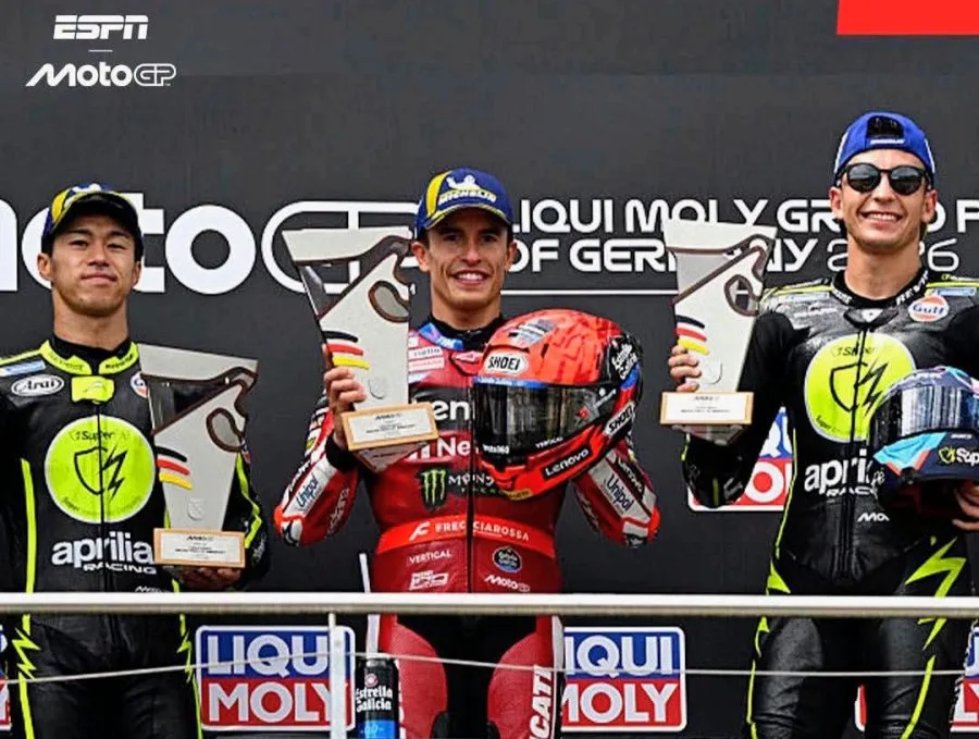 Marc Márquez reafirma su dominio en Sachsenring con una nueva victoria en MotoGP